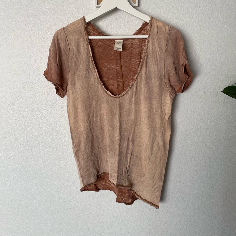 Free People We the Free Saturday linen tee